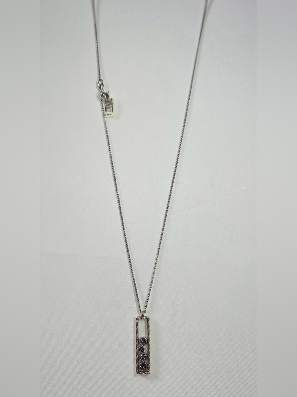 🆕😇 BRIGHTON HALO ‘RAYS’ SWAROVSKI CRYSTAL SLVR VTG Necklace - Picture 3 of 5